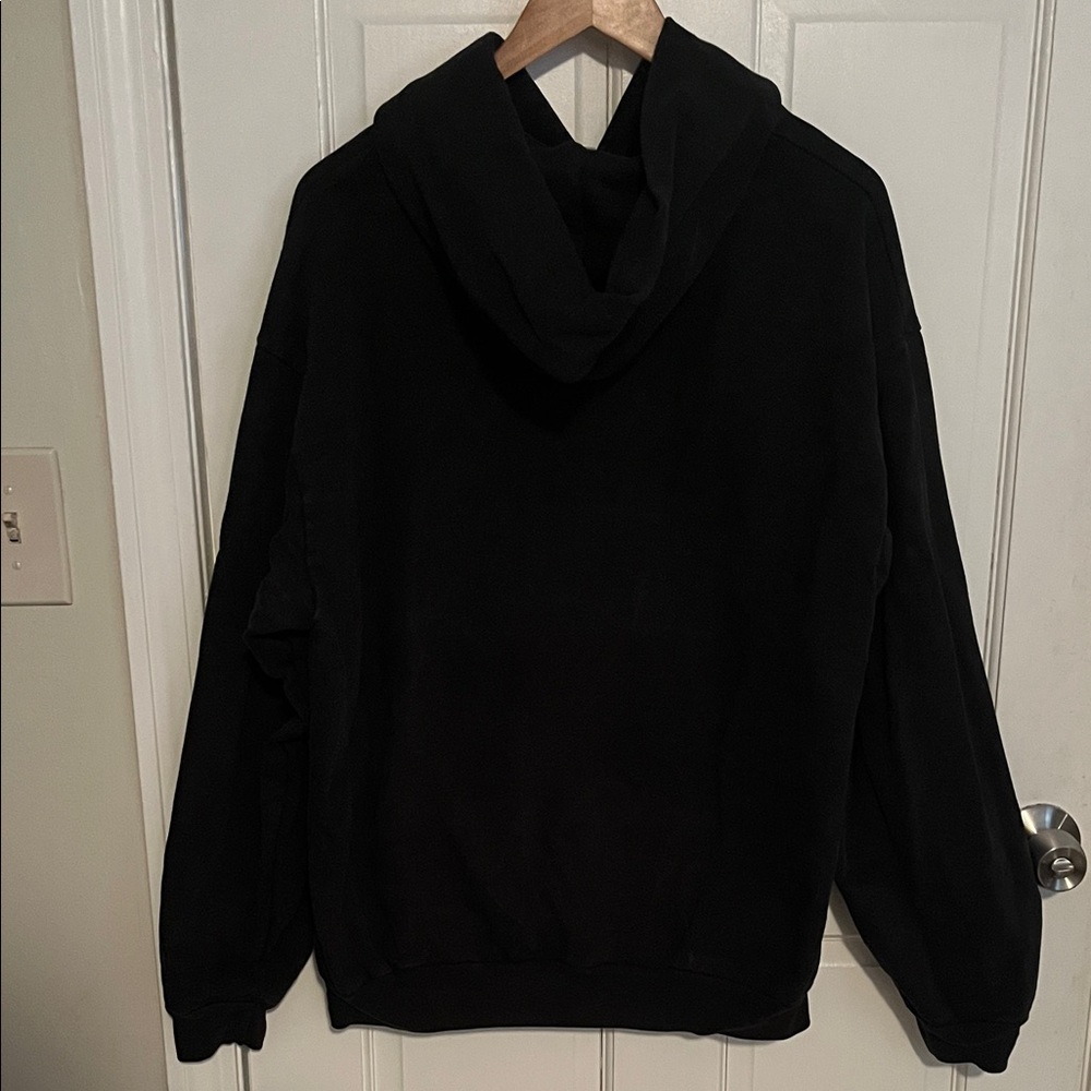 Los Angeles Apparel Heavy Fleece Hoodie Garment Dye Size XL Off Black